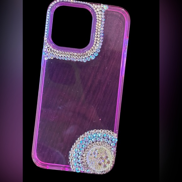custom jeweled case for iphone pro max 14 - Picture 5 of 8